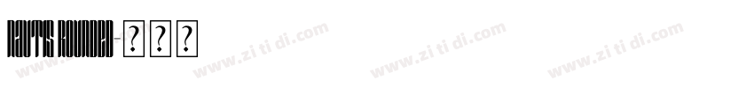 Nautis Rounded字体转换